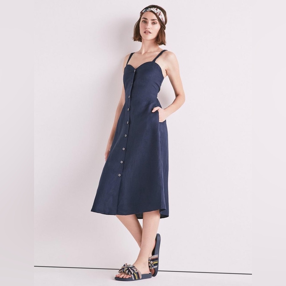 Lucky Brand Button front midi dress - size S